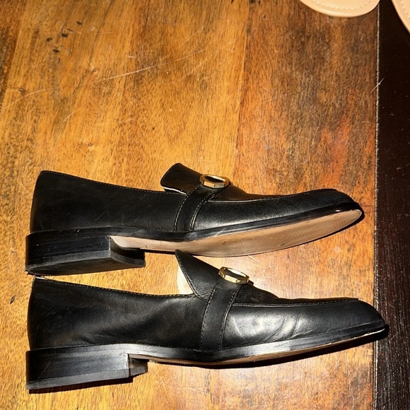 Louise Et Cie Bayne Womens Leather Slip On Round Toe Loafer Shoes Black Size 7 - Picture 4 of 10